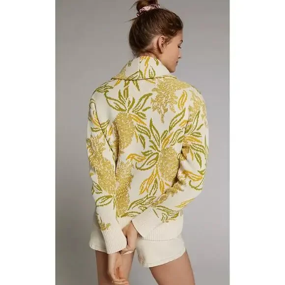 Maeve Anthropologie Piña-Print Cardigan - Picture 2 of 6